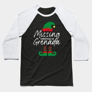 Missing Christmas In Grenada Baseball T-Shirt